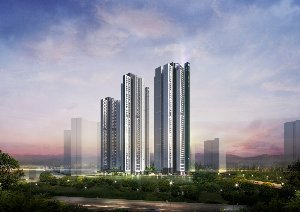 연희공원 푸르지오 라-끌레르 야경투시도