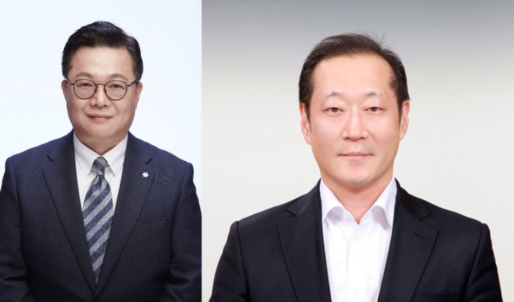 (좌) 두산 문홍성 사장 (우)두산 정형락 사장