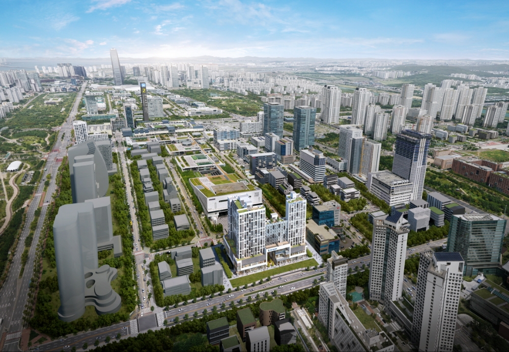 더샵 송도엘테라스 광역조감도.