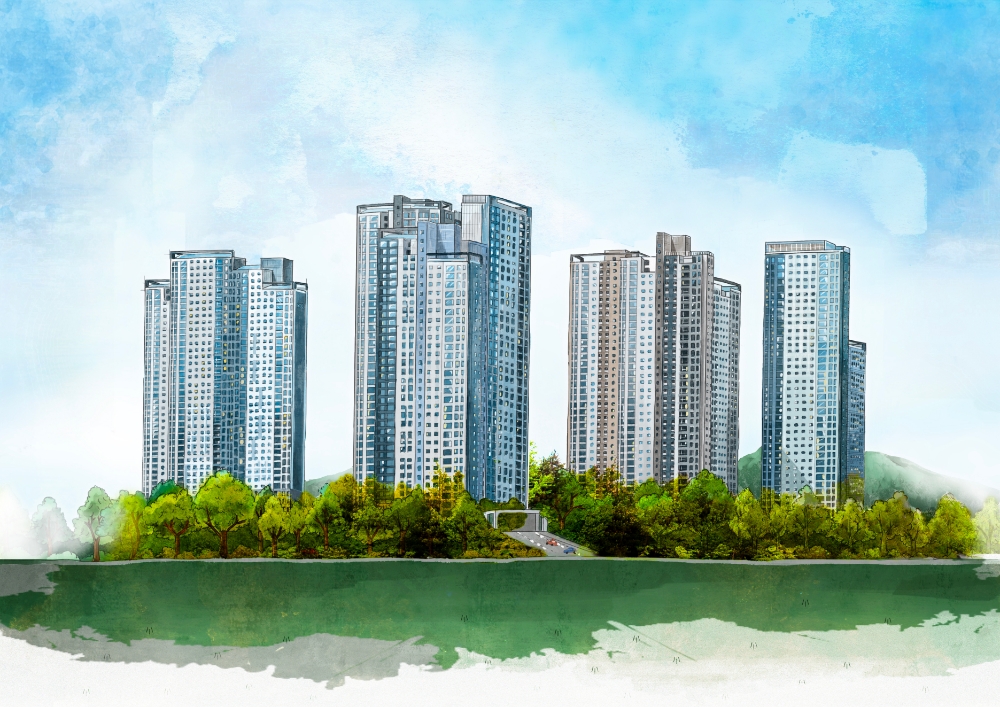 익산자이 그랜드파크 스케치.(사진=GS건설)