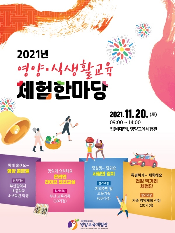2021 영양식생활교육 체험한마당 포스터.(제공=부산교육청)