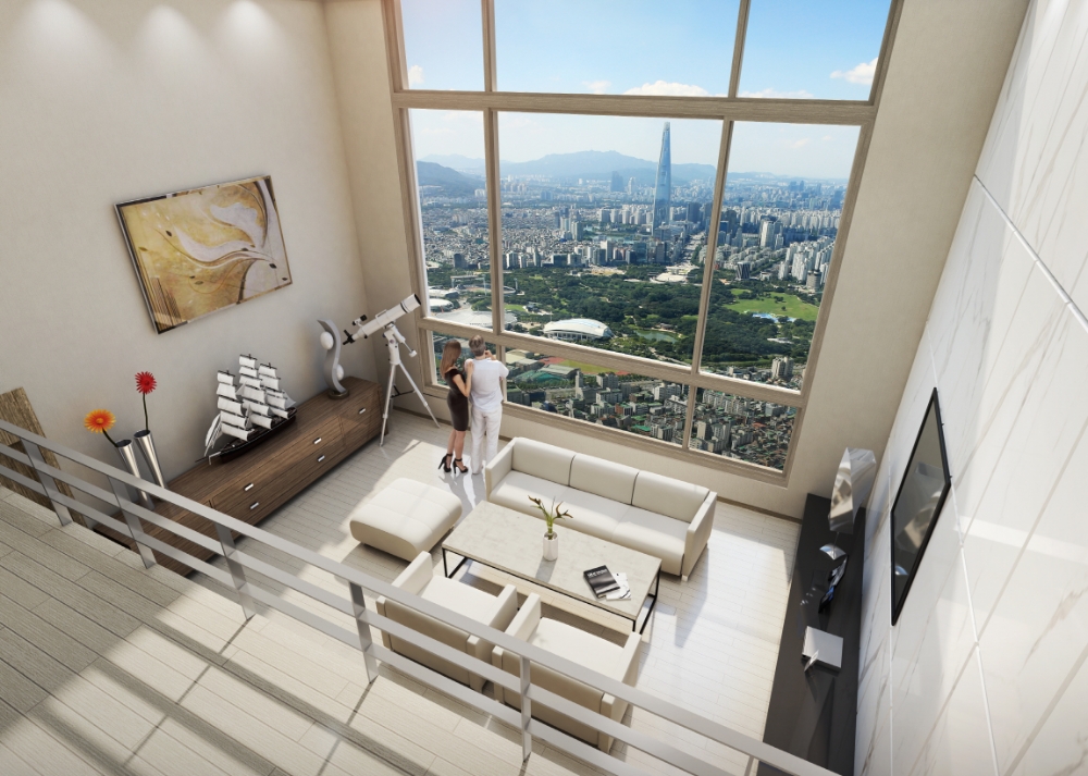 강동 중앙하이츠 시티 실내투시도