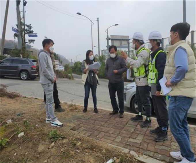 국토안전관리원, 수도권지사 파주시와 손잡고 밀착형 건설현장 안전컨설팅 실시 전경. (사진=국토안전관리원)