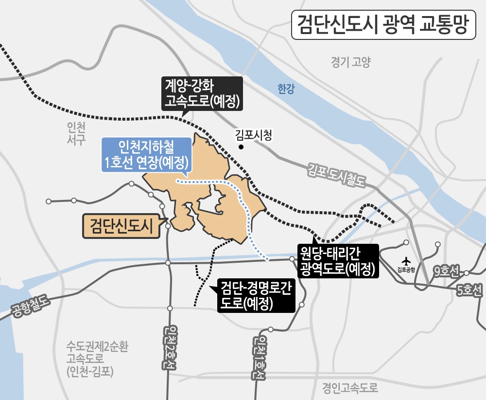 2기 신도시 분양 ‘뚝’…검단, 꾸준한 공급에 수요자들 ‘눈독’