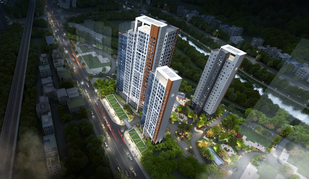 의정부 가능동 가로주택정비사업 투시도.(사진=중흥건설)