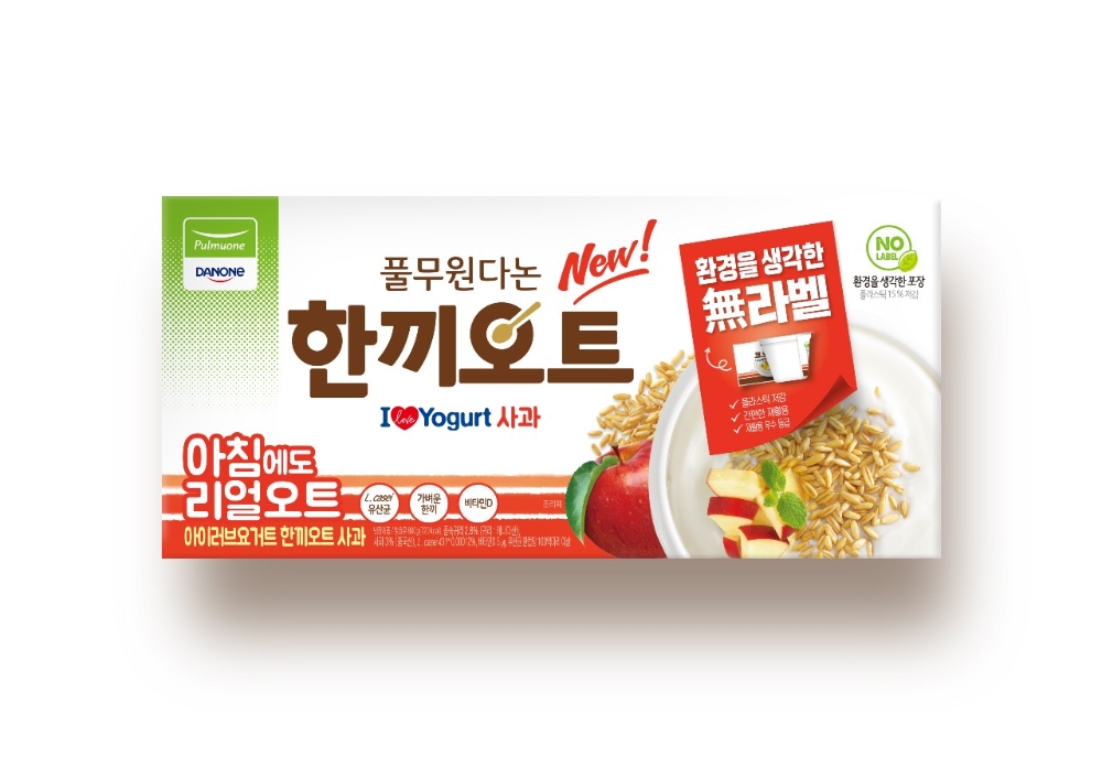 풀무원다논, 아이러브요거트 ‘한끼오트 사과’ 출시