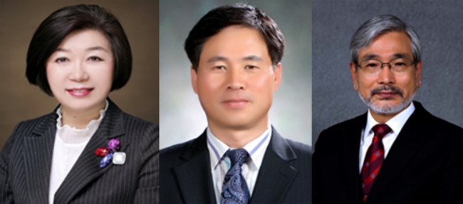 제34회 부산교육대상 수상자.(왼쪽부터 문원자·백선근·김대성).(사진제공=부산교육청)