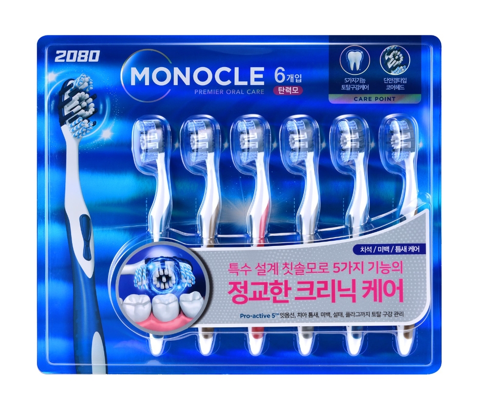 애경산업, 2080 모노클 프리미엄 칫솔 출시
