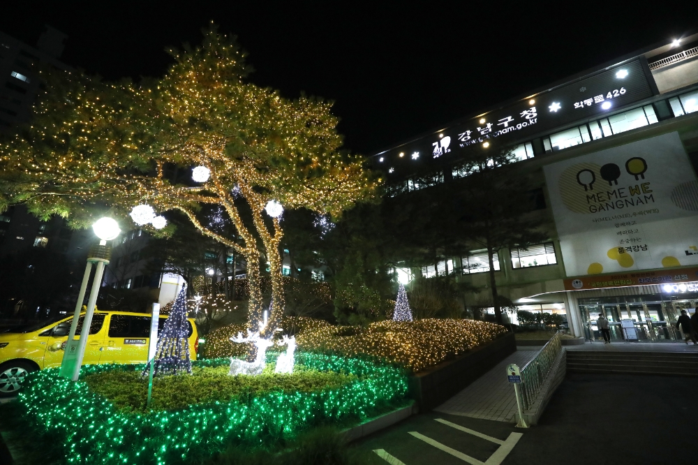 강남구, 다양한 조명 활용한 ‘빛의 거리’ 조성