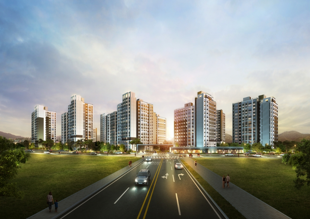 e편한세상 검단 어반센트로 투시도.(사진=DL이앤씨)