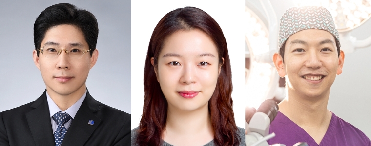 분당서울대병원 이비인후과 최병윤 교수(좌), 김예리 전문의(중앙), 가천대 길병원 이비인후과 선우웅상 교수(우). 사진=분당서울대병원