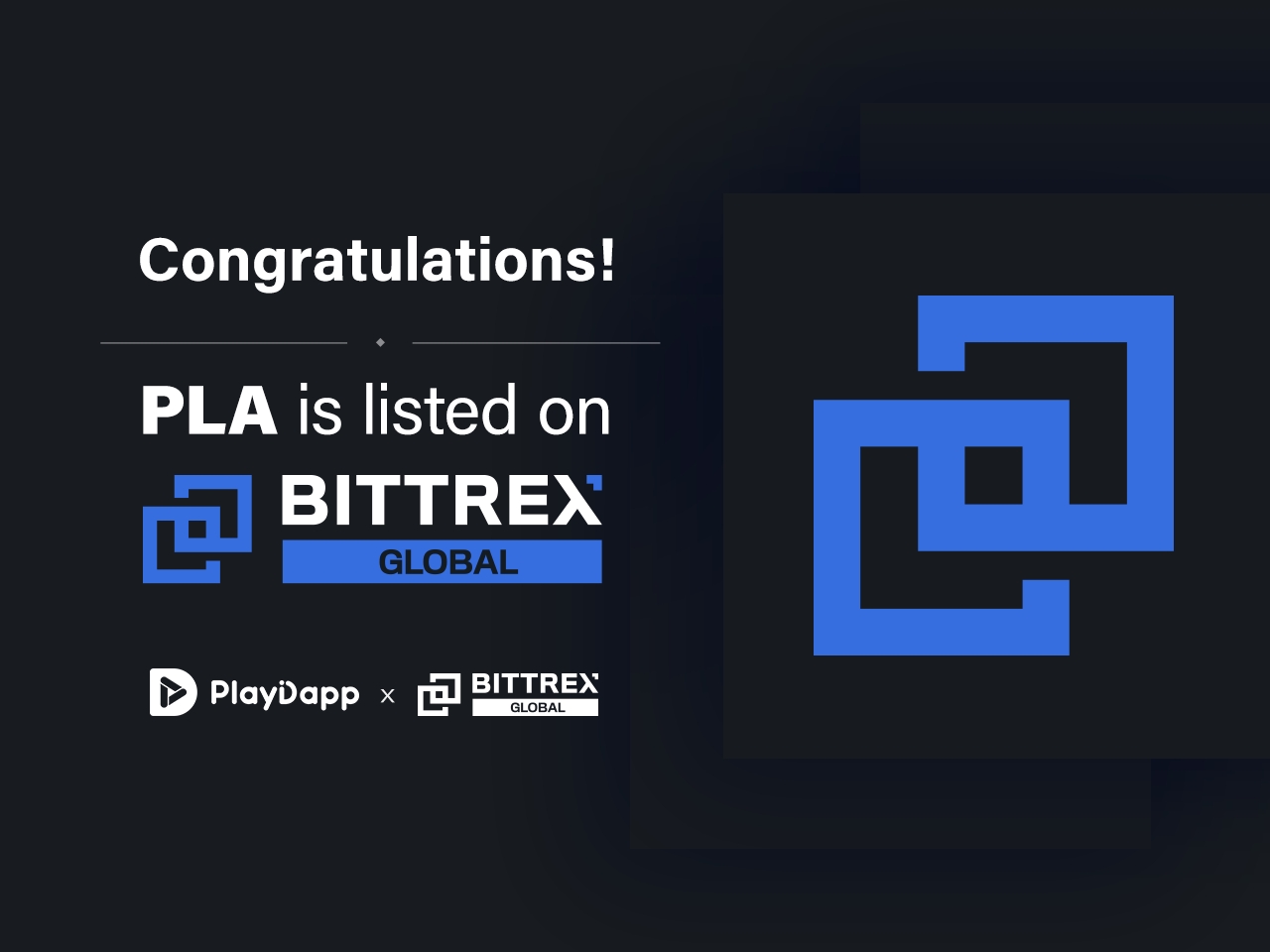 플레이댑, 유럽 암호화폐 거래소 ‘비트렉스 글로벌’ 상장