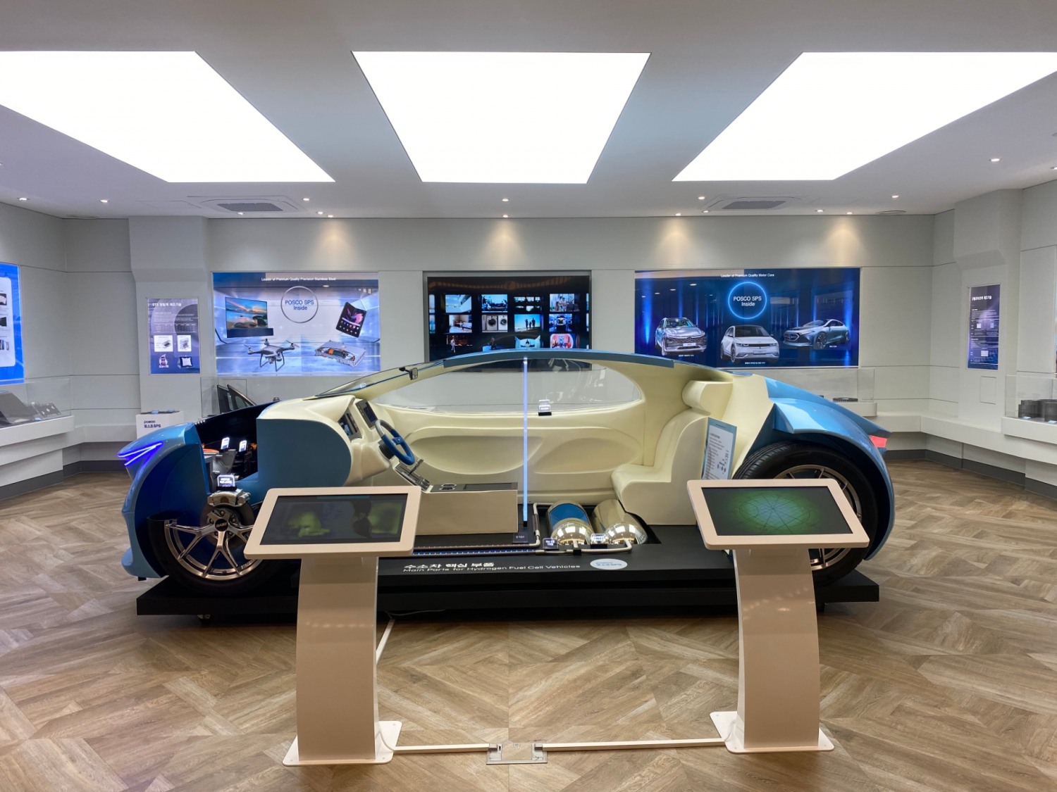 포스코모빌리티솔루션 천안 본사 로비 전경.(사진=포스코모빌리티솔루션)