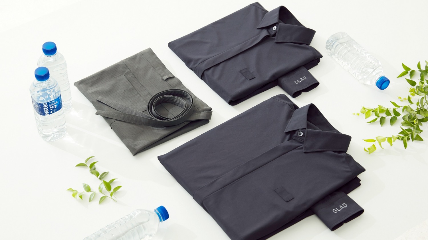 글래드X산수음료, 객실 내 제공하는 생수병으로 ‘업사이클링’ 유니폼 제작