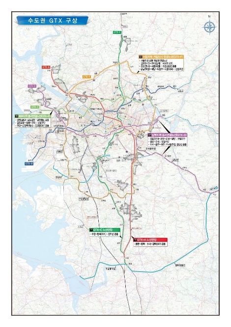 윤석열 캠프 수도권 GTX 구상도. 사진=윤석열 캠프