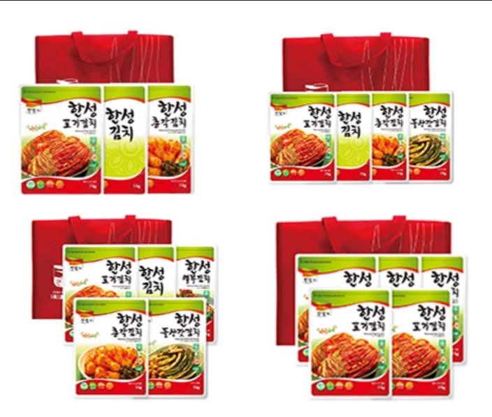 한성김치 선물세트 4종.(사진=한성김치)