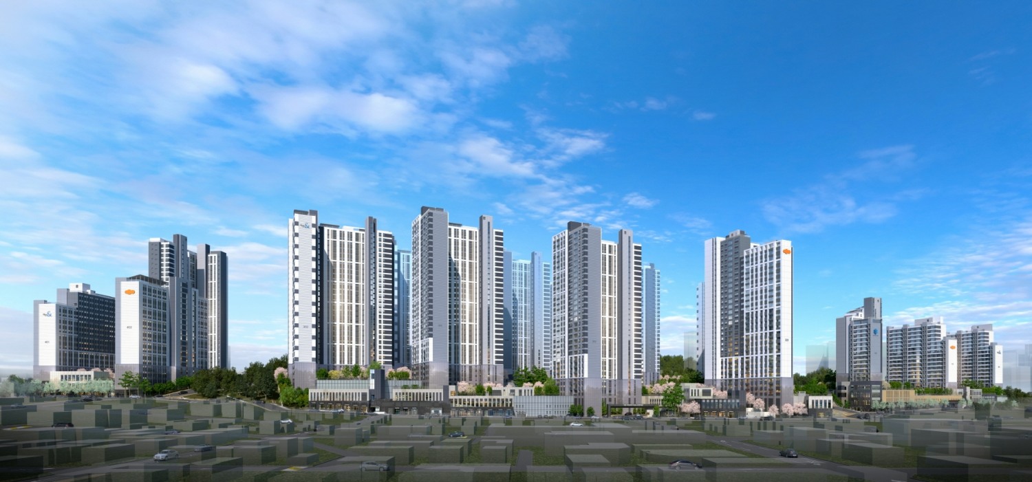 안양 어반포레 자연& e편한세상 투시도.(사진=DL이앤씨)