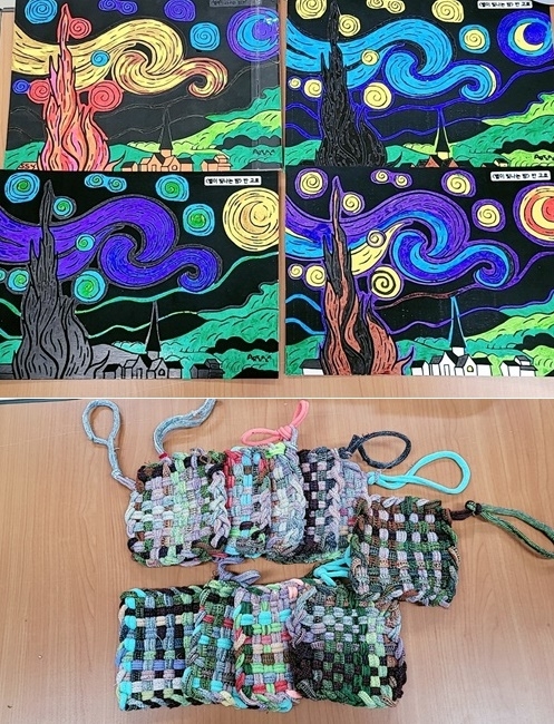 보호소년들이 만들은 작품들.(사진제공=전주소년원)