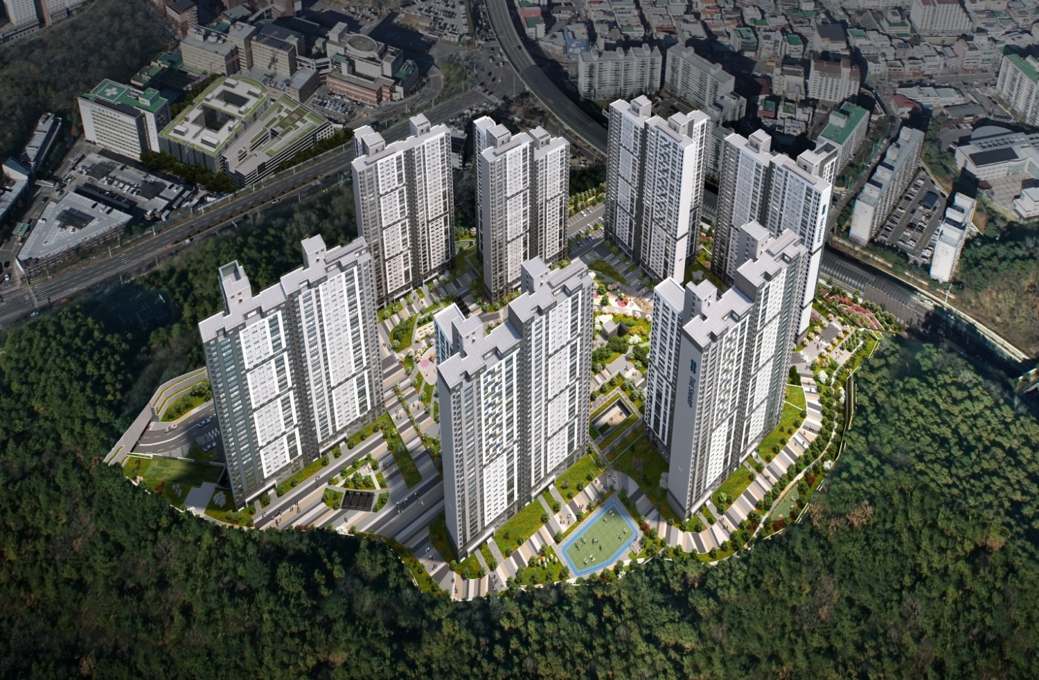 더샵 청주그리니티 조감도