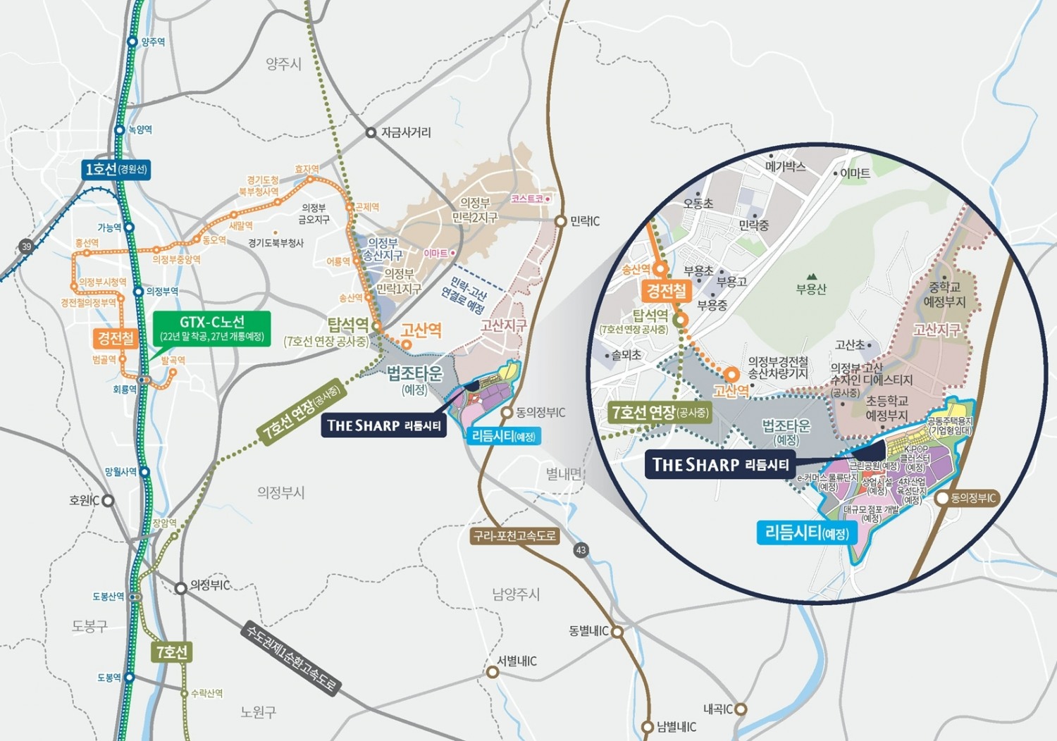 더샵 리듬시티 위치도.(사진=포스코건설)