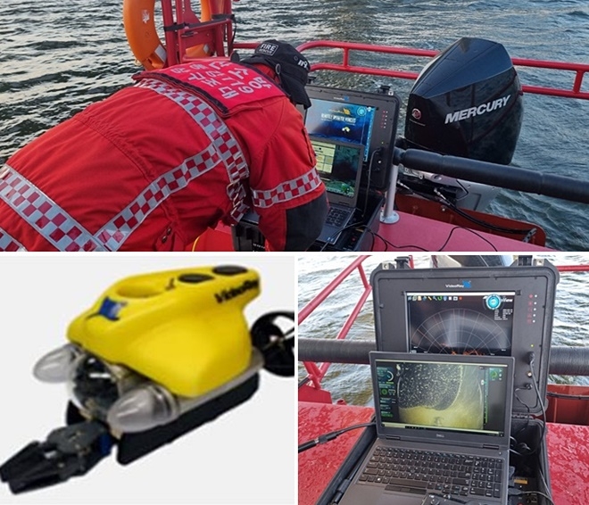 수중로봇 크기 : 길이 39 x 높이 30 x 너비 24(cm) - 무게 : 28kg(옵션 제외) - 소나 빔 : 상하 10도, 좌우 130도, 최대 100m, 이중주파수, 멀티빔방식 - 운용수심 : 최대 300m - 추진 : 수평 2개, 수직 1개 - 속도 : 최대 3.8Knot(수면 무부하 상태, 7km/h) - 카메라 1대, LED조명 2대