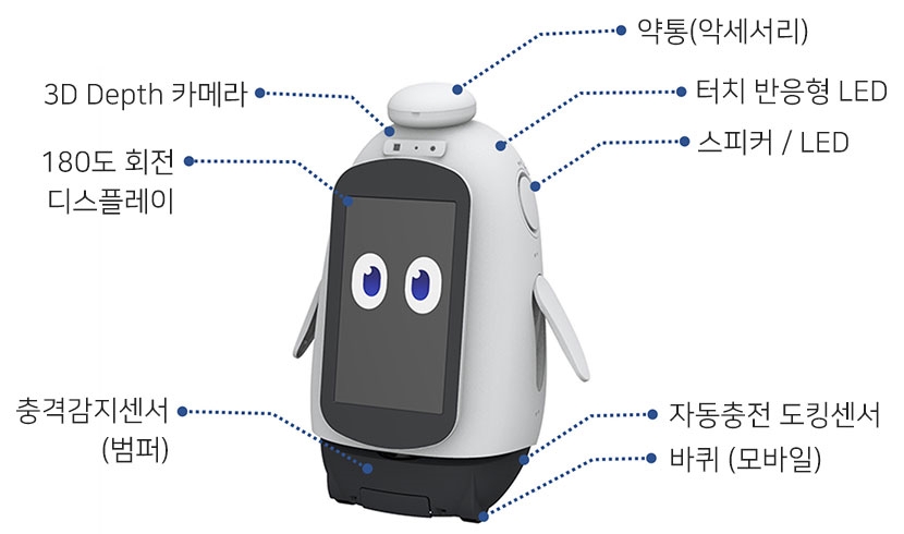 인공지능(AI)기반 대화 서비스 탑재 예정인 데일리 케어 로봇