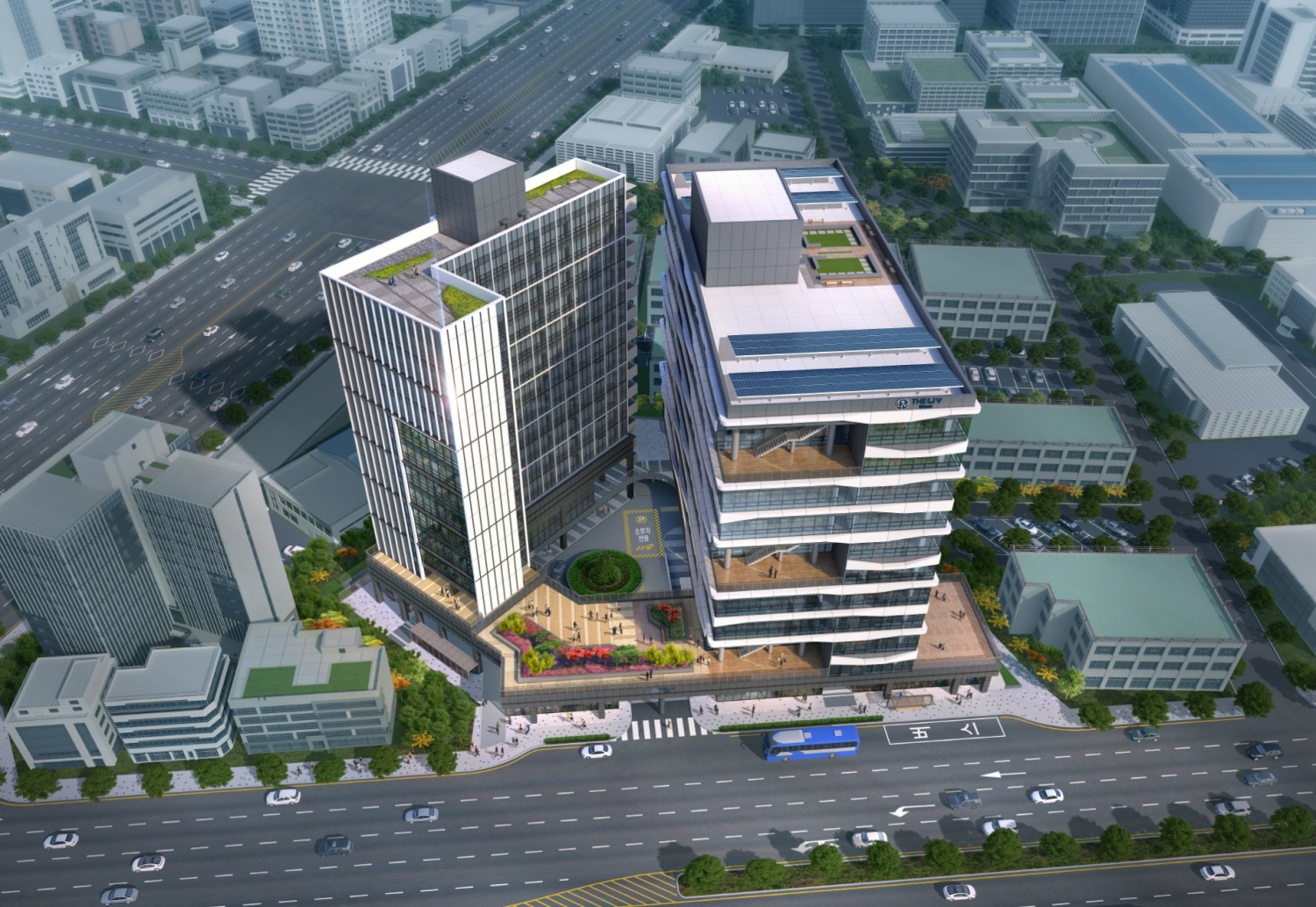 인덕원역 더리브 디하우트 조감도.