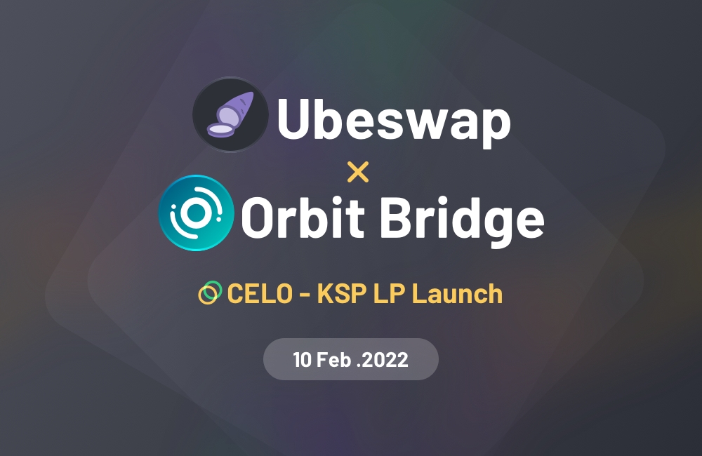 오르빗 브릿지, ‘우베스왑’ 통해 셀로(CELO) 생태계 진출