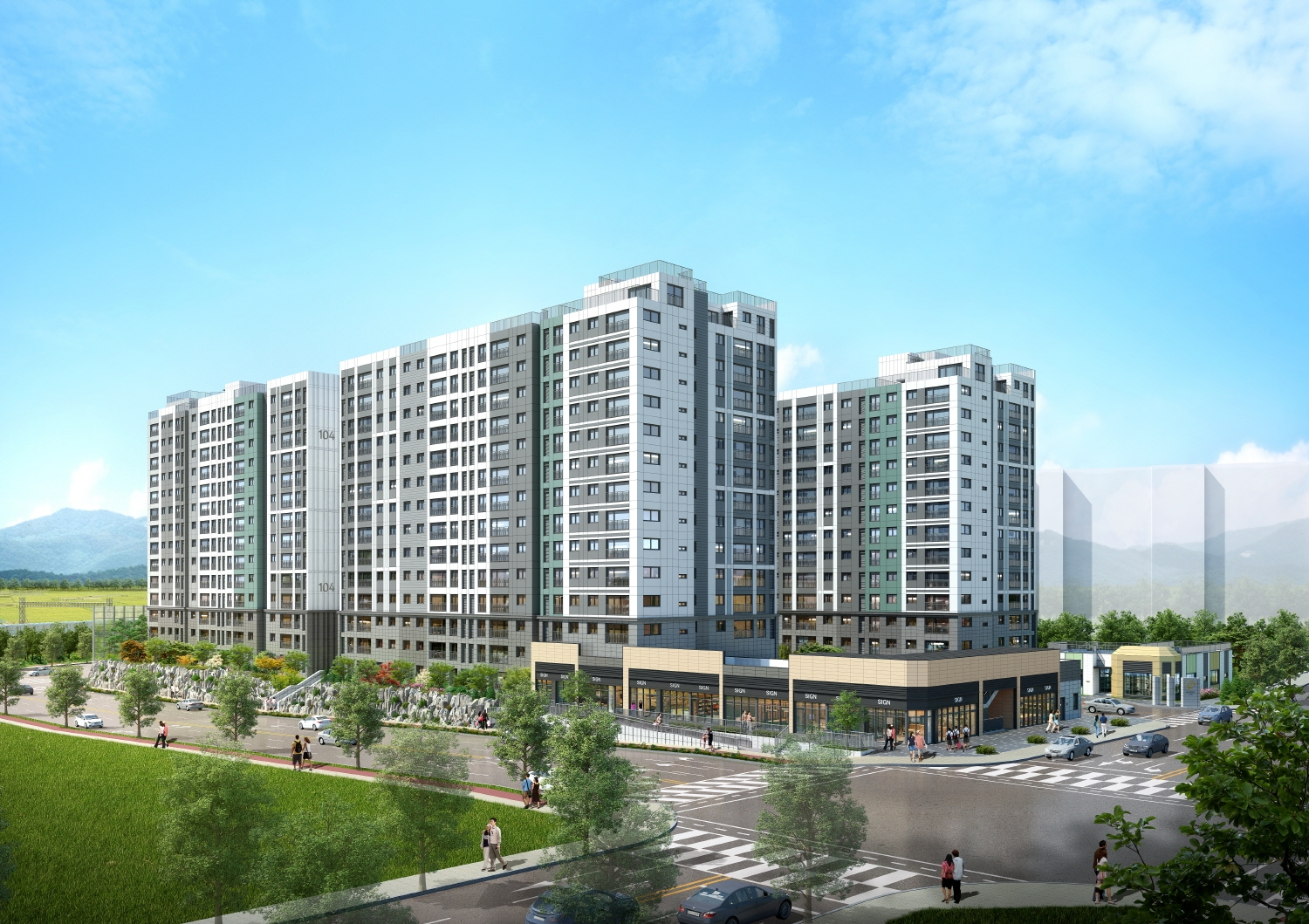 수원역 푸르지오 더 스마트 투시도.(사진=대우건설)