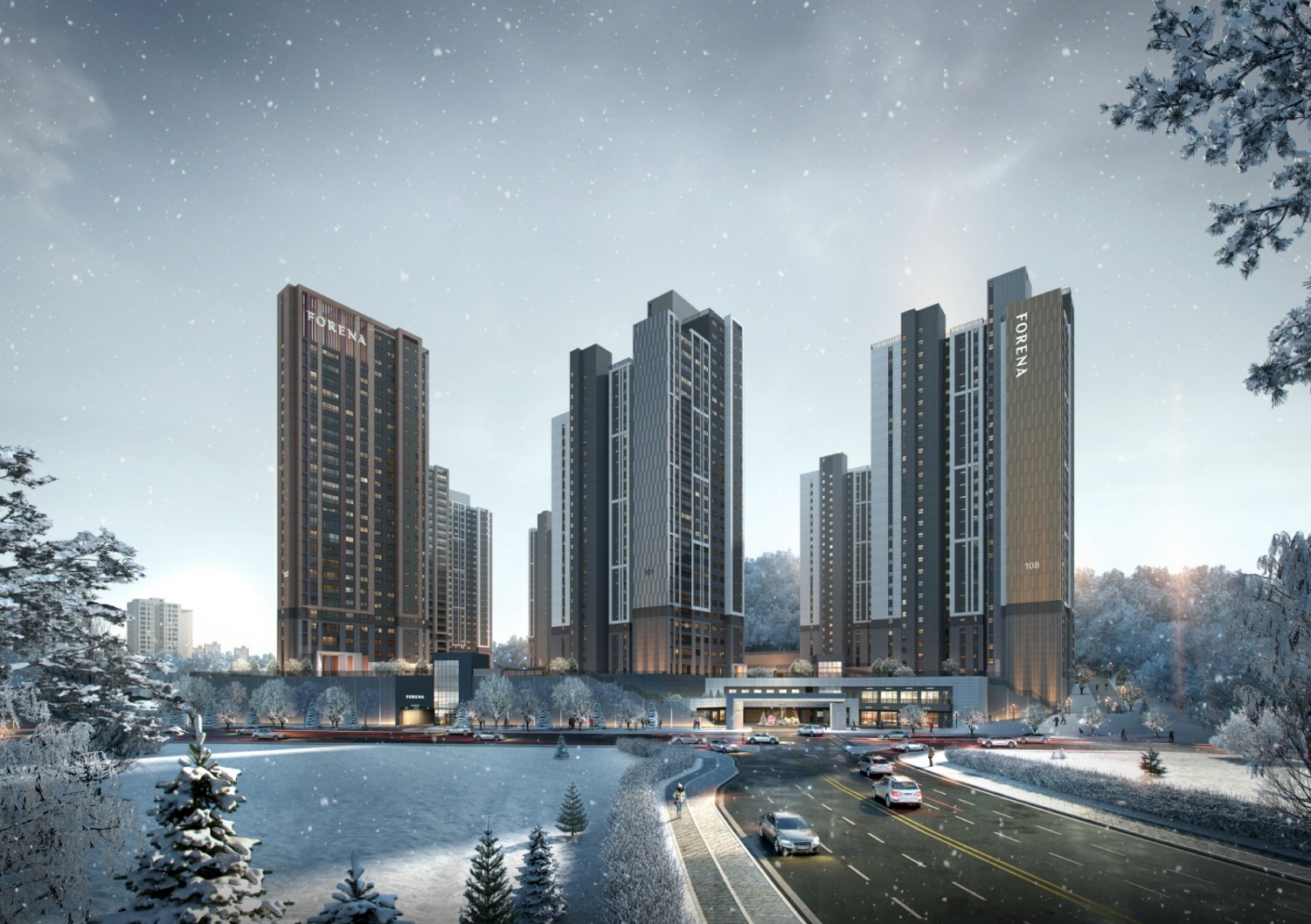 한화 포레나 천안노태 1단지 투시도.(사진=한화건설)