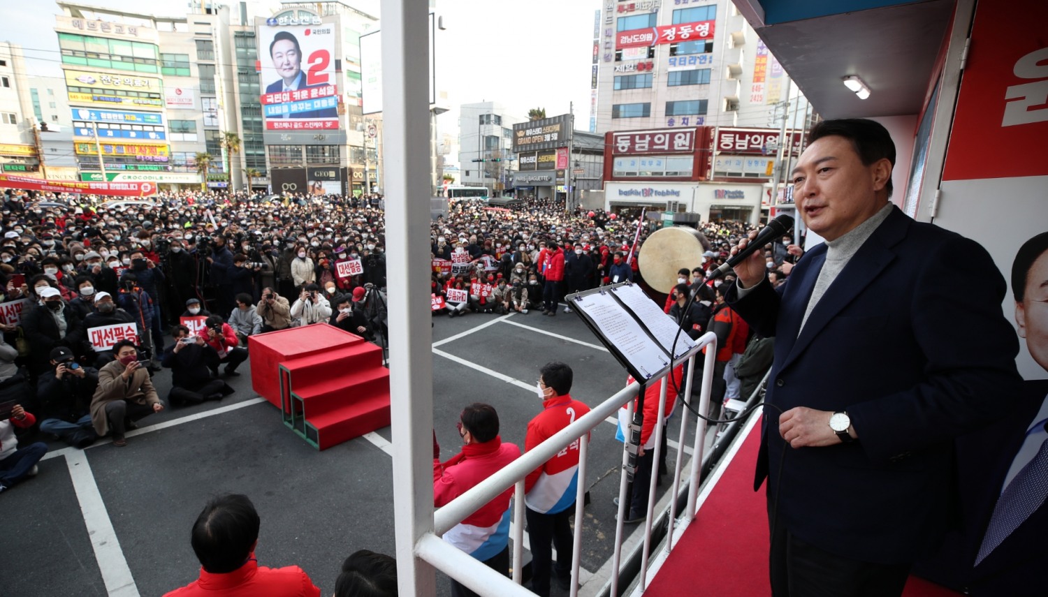 윤석열, DJ 생가 방문... 충남·전북·전남 '서해안 라인' 거점 유세