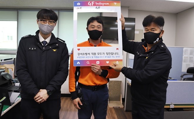 2022년 칭찬돋우미로 선정된 강서구조대 천대근 소방관.(사진제공=부산소방재난본부)