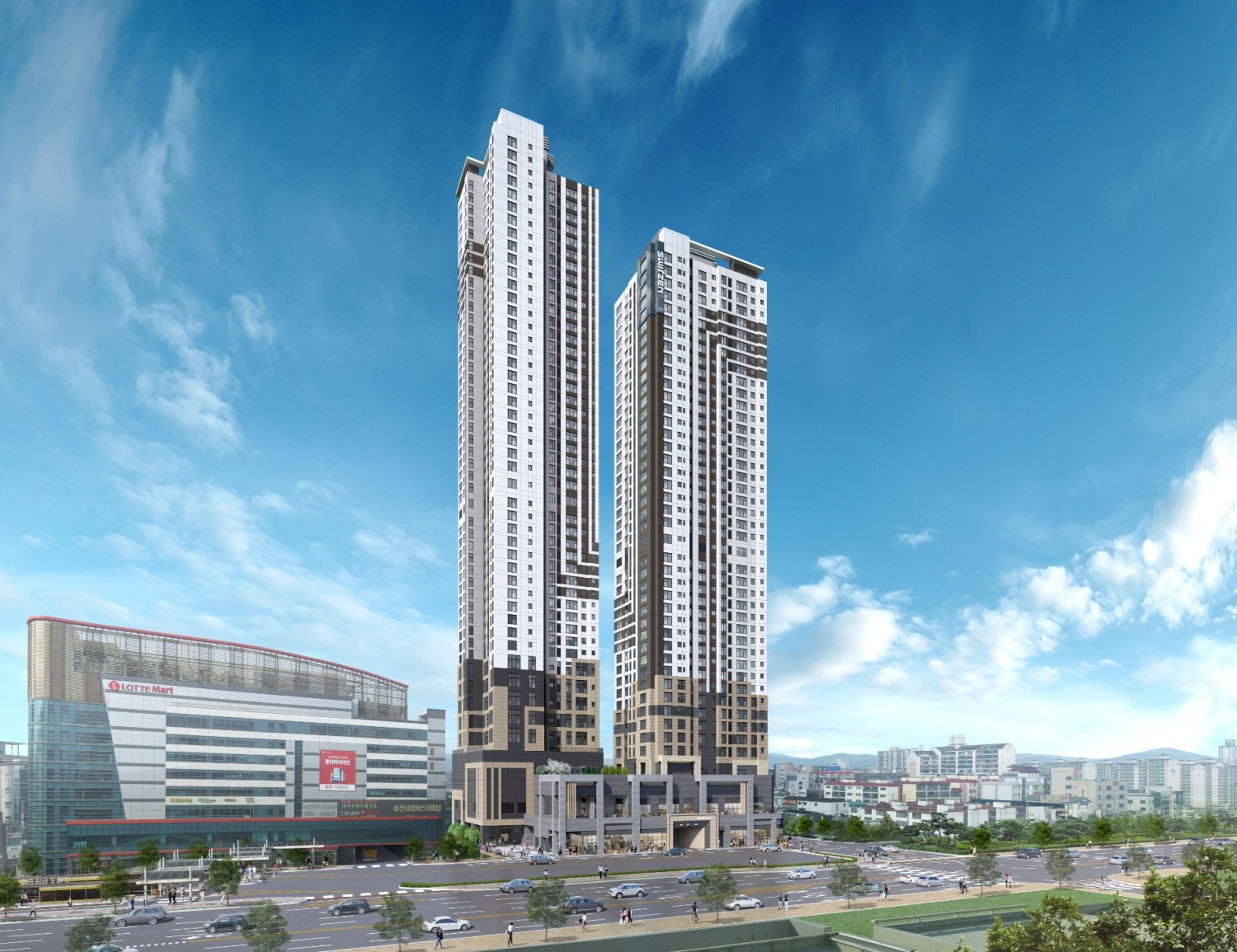 아산 벨코어 스위첸 투시도