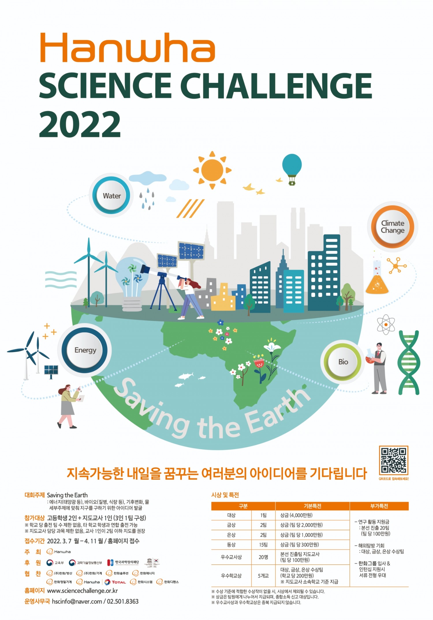 한화그룹, 제 11회 한화사이언스챌린지 2022 개최