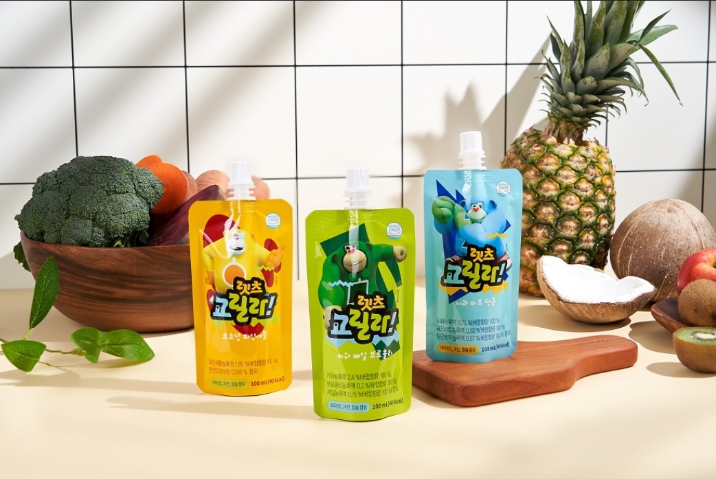 일화 키즈 전용 저당 음료 렛츠고릴라 3종 출시 이미지. (사진=일화)