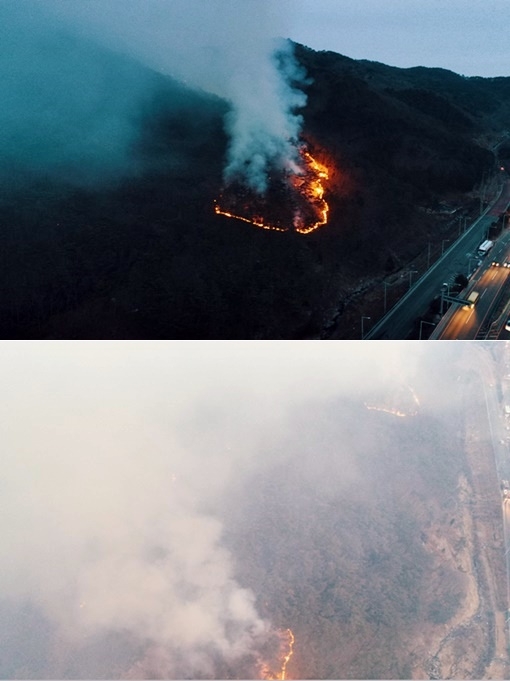 소방드론활용 현장.(사진제공=부산소방재난본부)