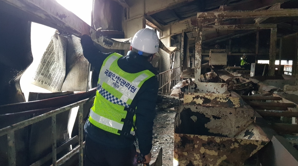 국토안전관리원, 동해안 산불 피해지역 시설물 안전점검.(사진=국토안전관리원)