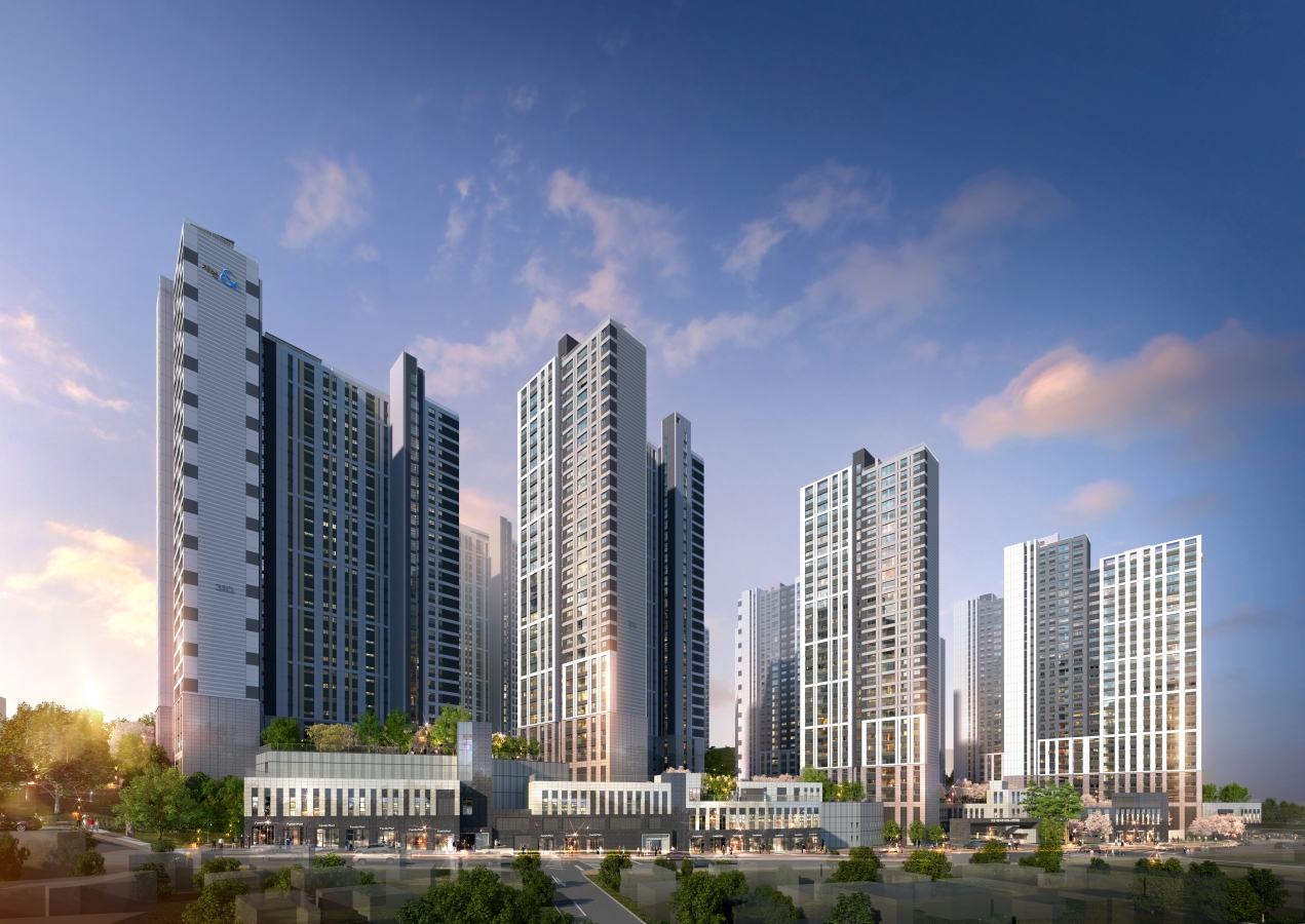 안양 어반포레 자연& e편한세상 투시도.(사진=DL이앤씨)