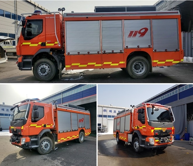 산불전문진화차.(사진제공=부산소방재난본부)