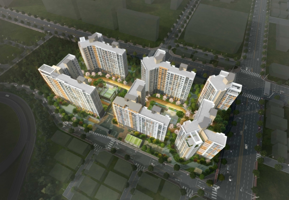 초혁신도시 유보라 마크브릿지 조감도.(사진=반도건설)