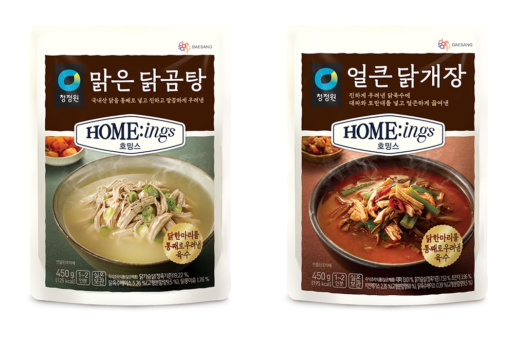 대상(주) 청정원 호밍스, 맑은 닭곰탕·얼큰 닭개장 2종 출시