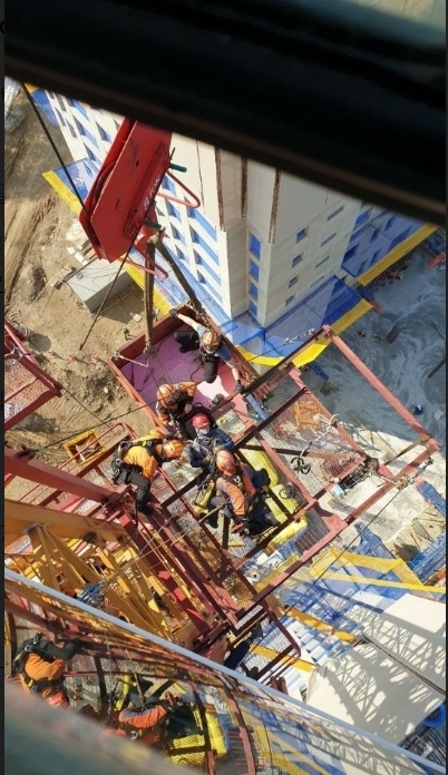 타워크레인 사고 이미지. (사진=국토안전관리원)