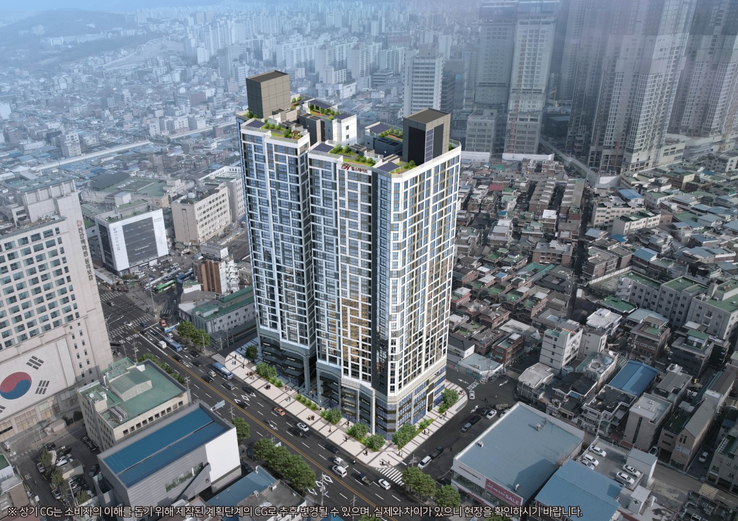 힐스테이트 청량리 메트로블 조감도.(사진=현대건설)