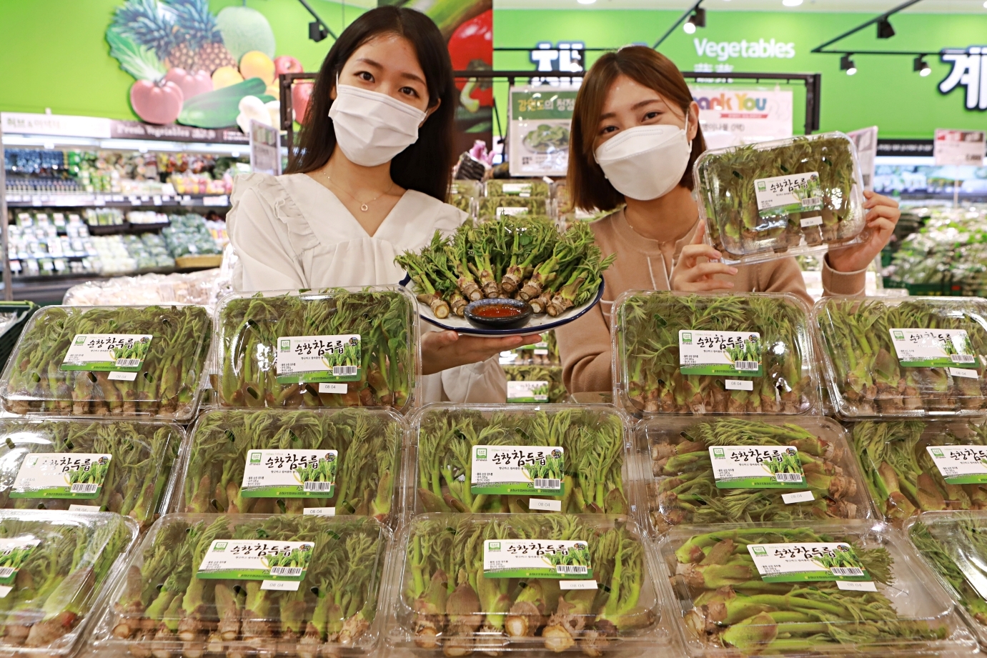 롯데마트, 산나물의 제왕 ‘참두릅’, ‘지리산 엄나무순’ 행사 진행