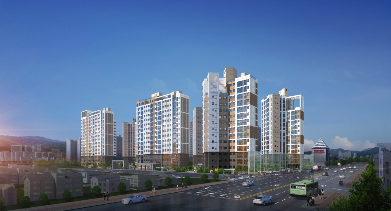 반도건설, '유보라 마크브릿지' 투시도.(사진=반도건설)