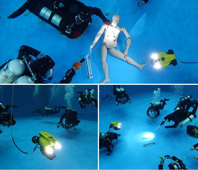 민·관·군합동 수중과학수사 훈련.(사진제공=남해지방해양경찰청)