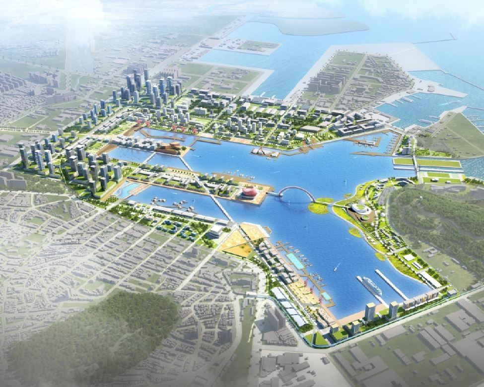 인천 내항 일원 항만재개발 조감도