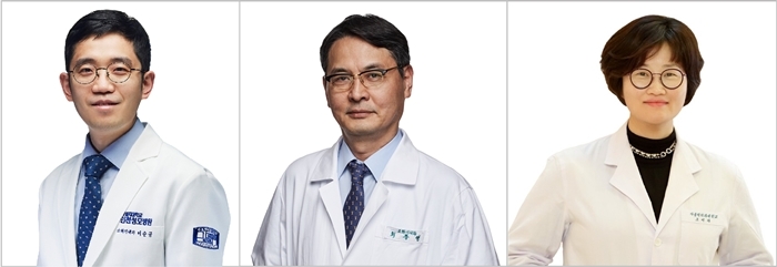 (왼쪽부터) 인천성모병원 소화기내과 이순규 교수, 서울성모병원 장기이식센터 최종영 교수, 의과대학 의생명과학교실 조미라 교수. 사진=인천성모병원