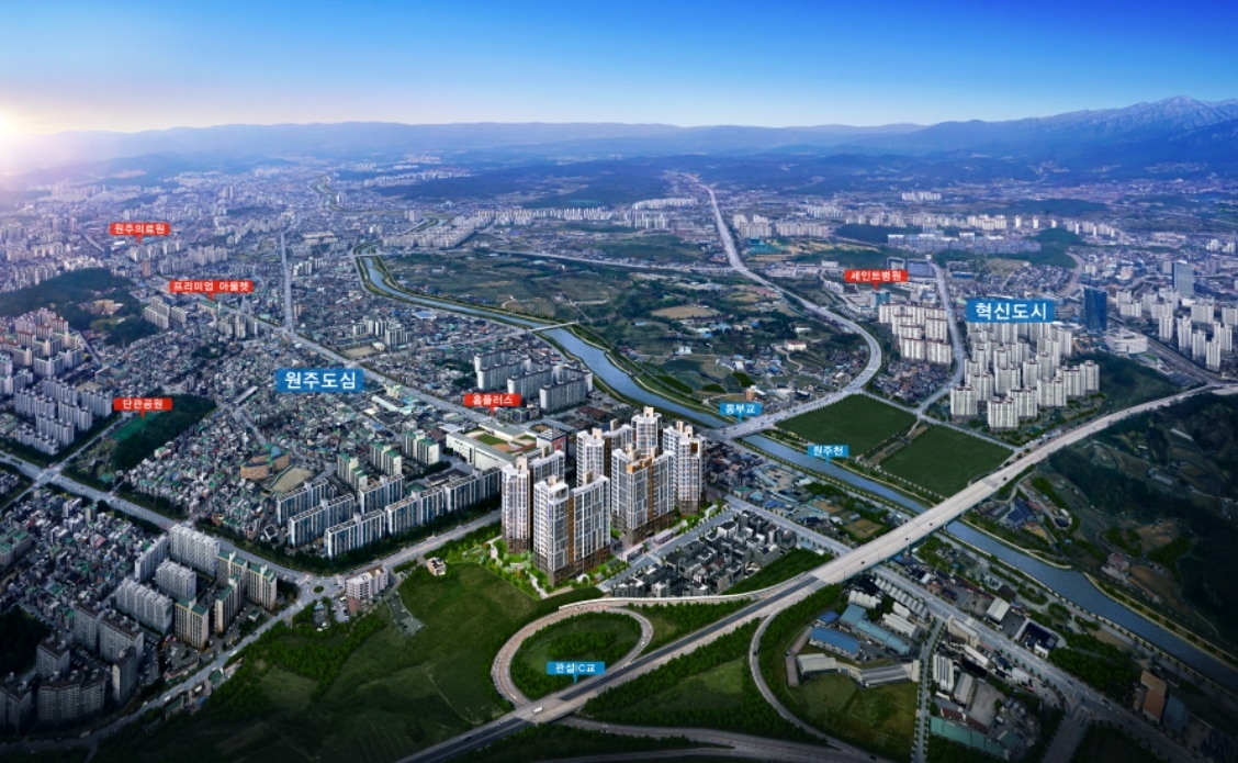 '초혁신도시 유보라 마크브릿지' 광역 조감도.(사진=반도건설)