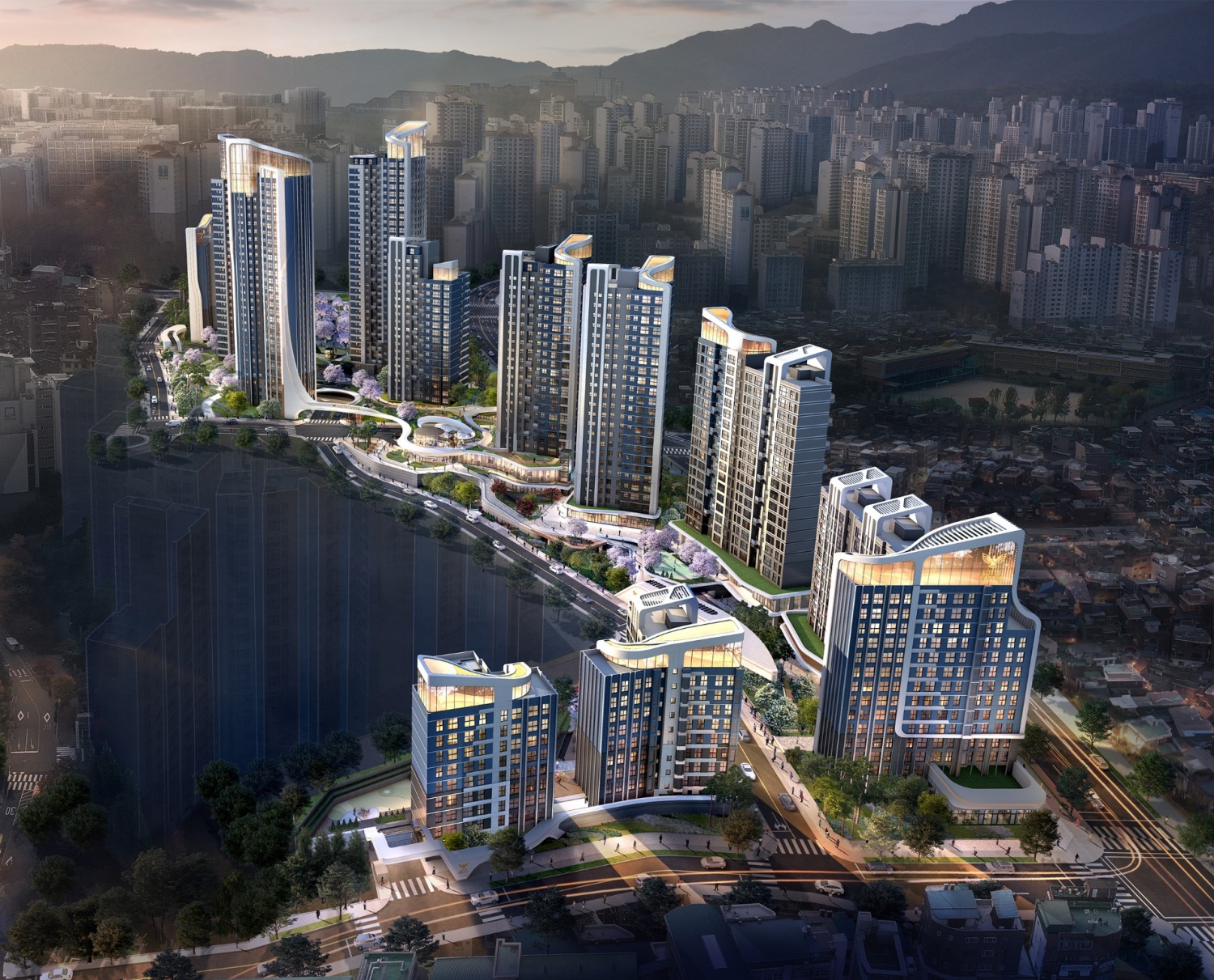 미아3촉진구역 재개발 조감도.(사진=롯데건설)